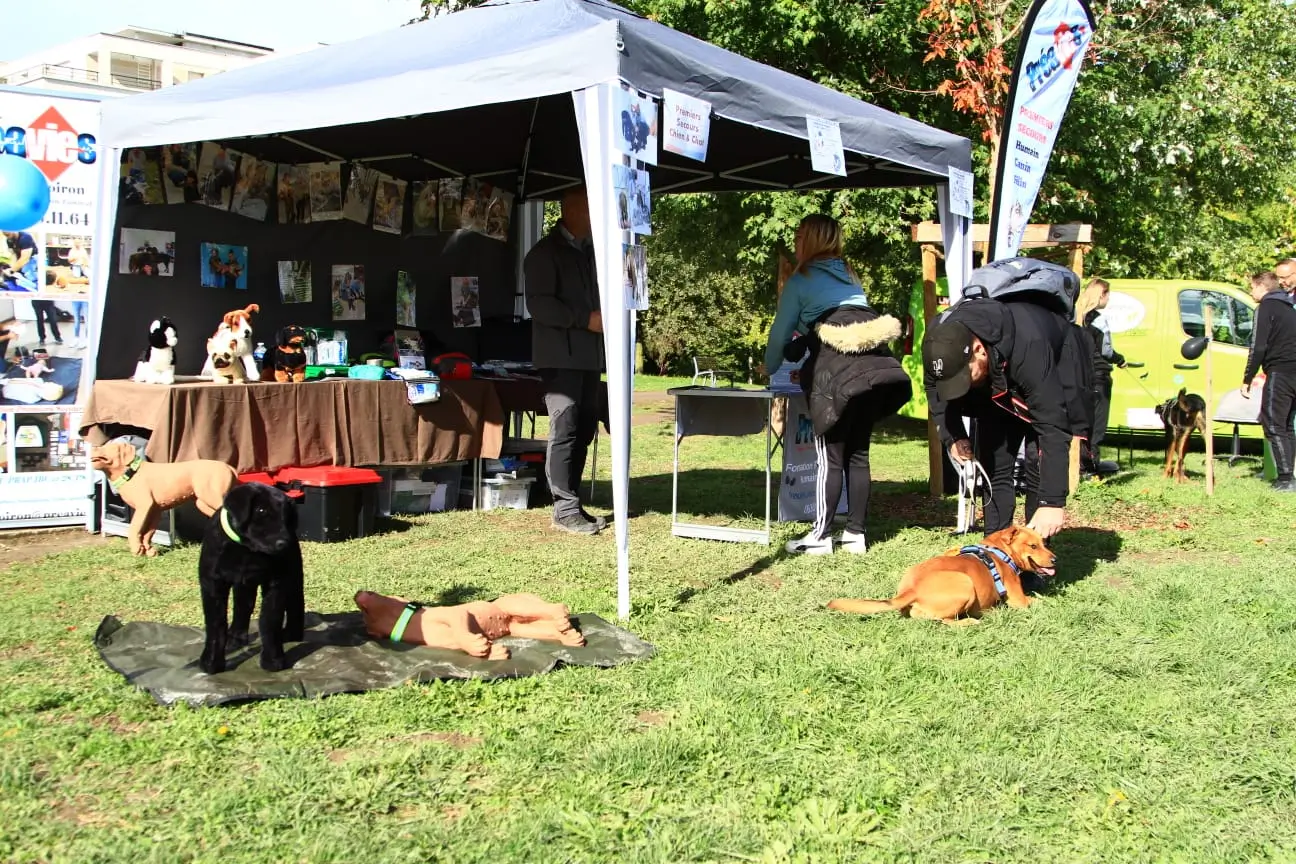 Stand exposant du Dog Fest à Bourgoin-Jallieu
